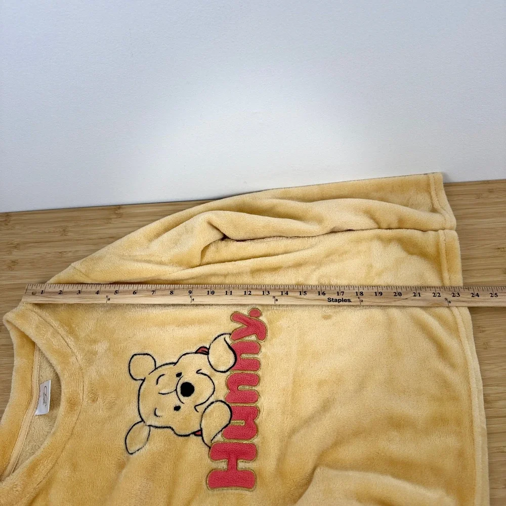 Disney Winnie the Pooh Hunny Plush Pajama Top‎ Sleepwear Women's M - Picture 4 of 12